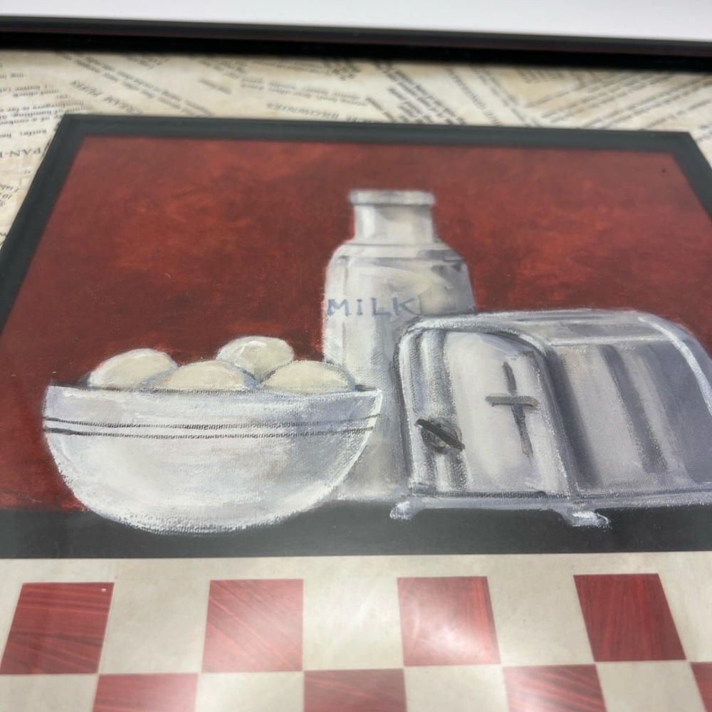Rosalind Oesterle Homestudio Kohls Kitchen, Milk, Eggs, Toaster With Rec… - Picture 12 of 12